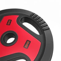 4-Piece 66 lbs Weight Plates Set, Sand-Filled with Handles, 1" Hole, Black, Black