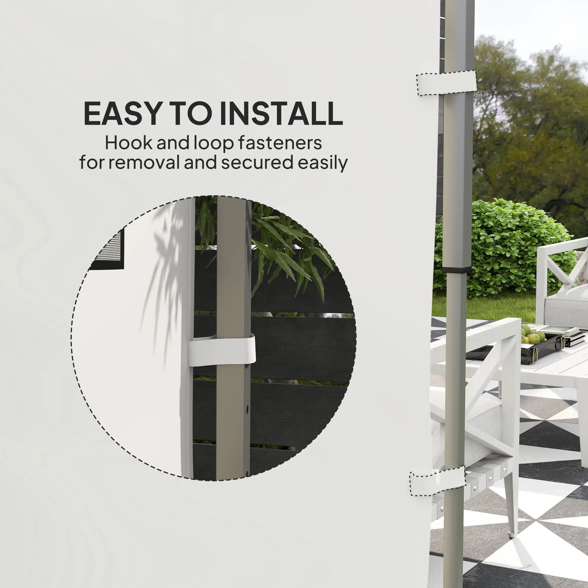 Instant Canopy Sidewall, 10 x 10 ft, 1 Pack, White Gazebo Sidewalls at Gallery Canada