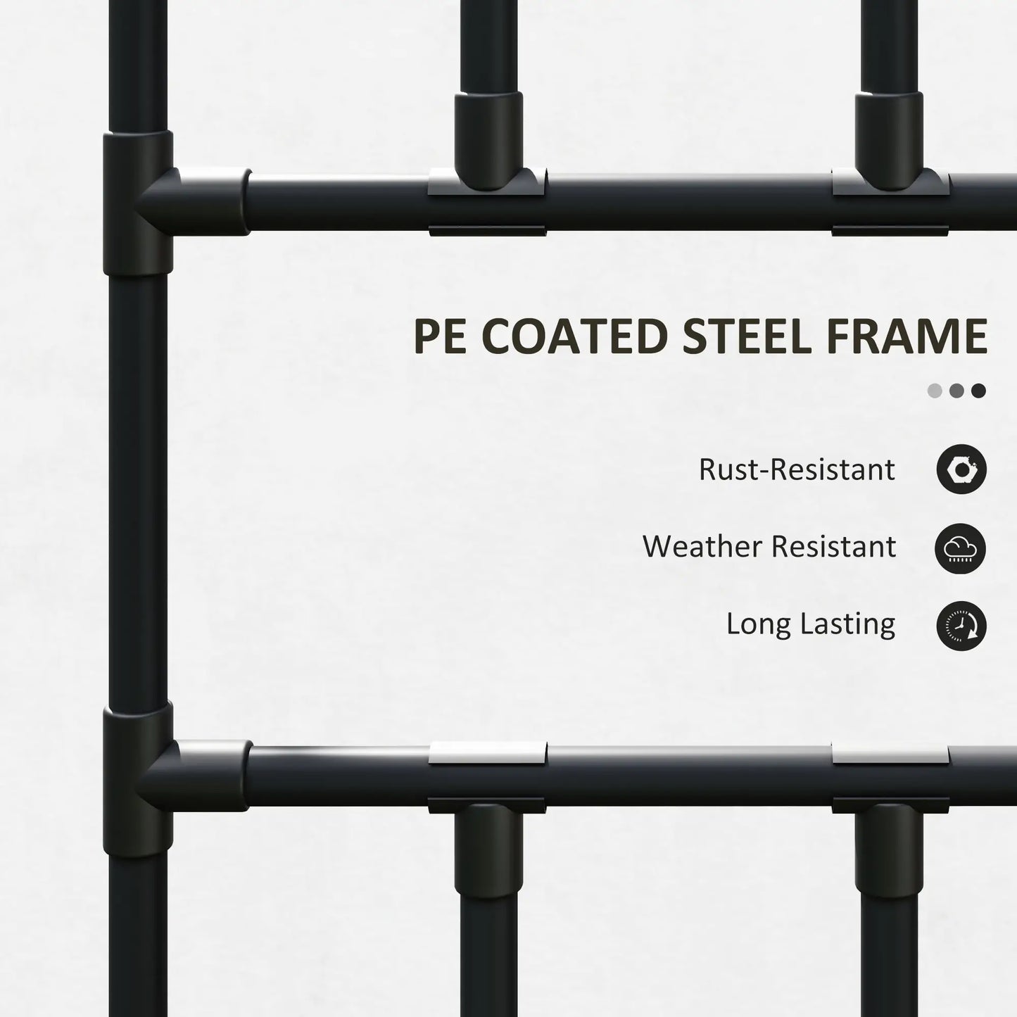 Arched Garden Trellis, 8 FT Tall Metal Plant Support with Netting Plant Stands at Gallery Canada