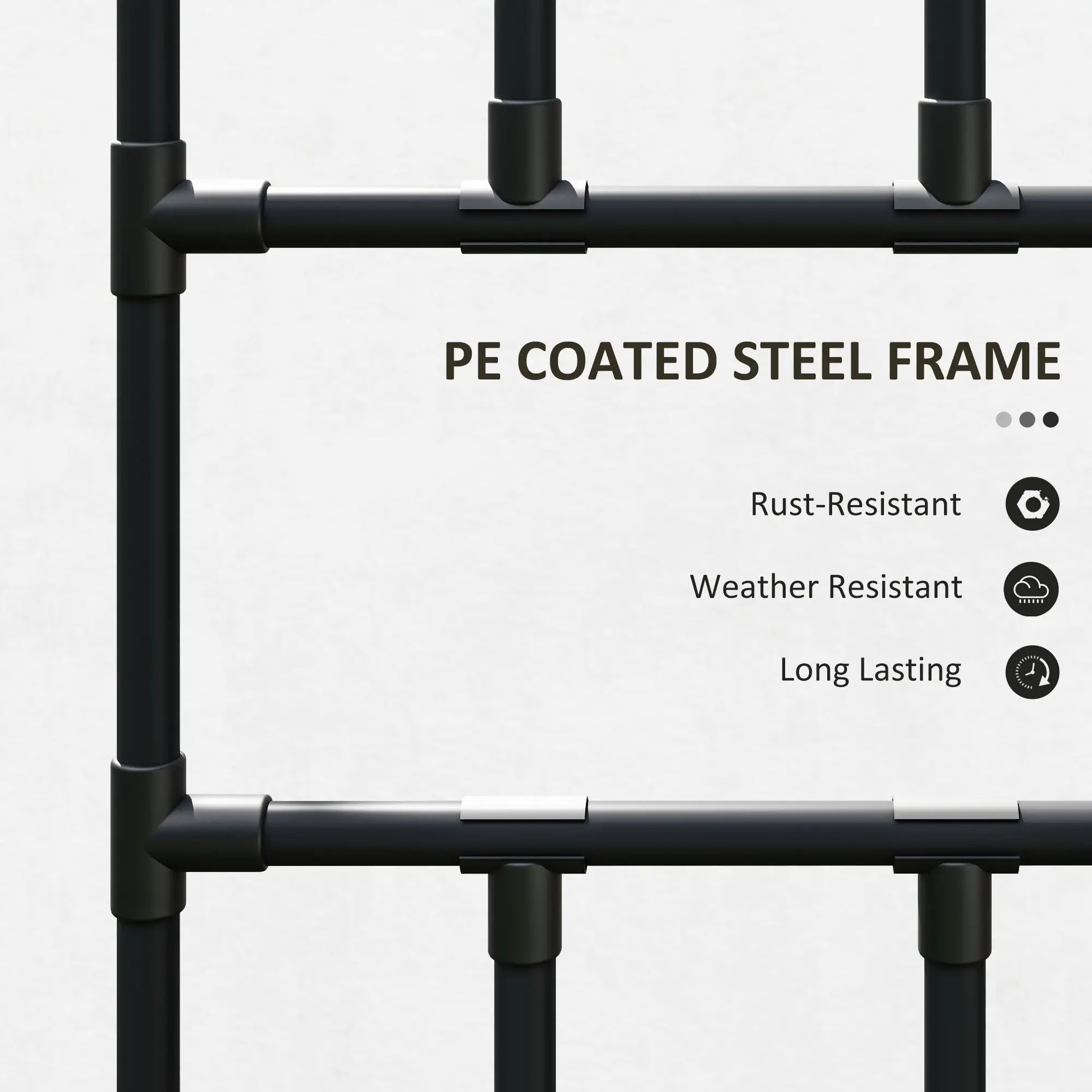 Arched Garden Trellis, 8 FT Tall Metal Plant Support with Netting Plant Stands at Gallery Canada