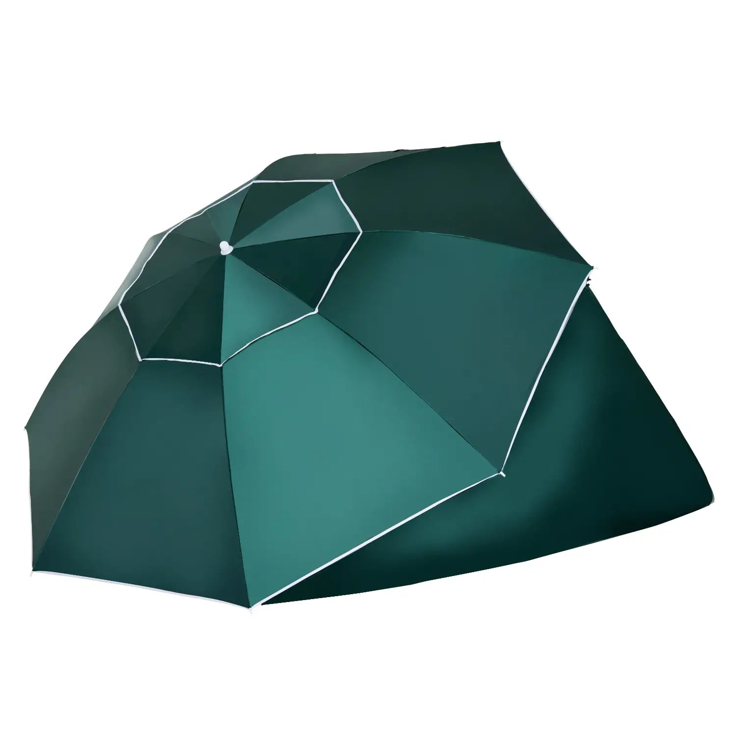 7.5FT 2-in-1 Umbrella Shelter, UPF50+ UV Protection, Dark Green Beach Umbrellas at Gallery Canada