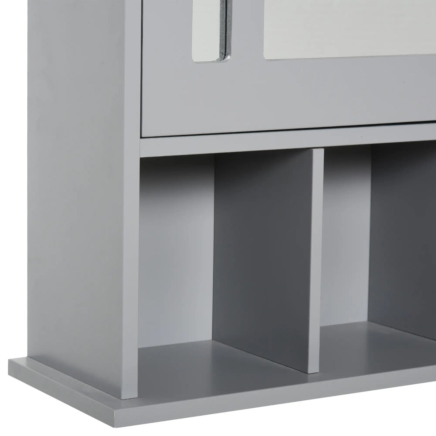 Wall Mount Bathroom Cabinet with Mirror Door, 3 Shelf Organizer, Grey Mirror Medicine Cabinets at Gallery Canada