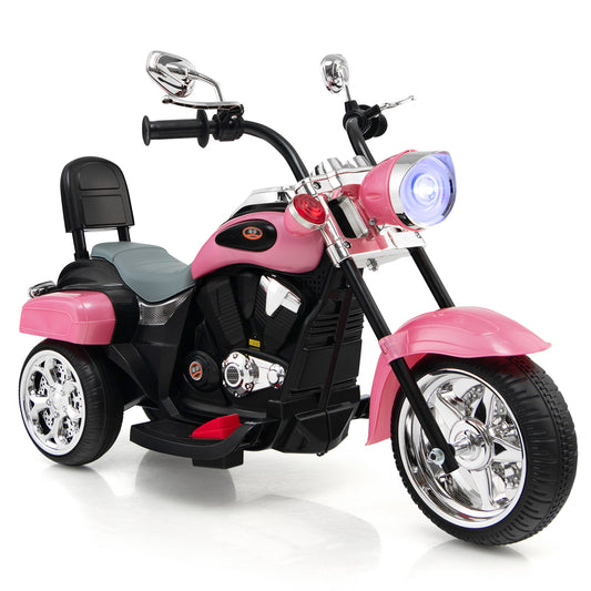 6V 3 Wheel Kids Motorcycle, Pink Powered Ride On Toys Pink at Gallery Canada