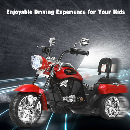 6V 3 Wheel Kids Motorcycle, Red Powered Ride On Toys at Gallery Canada