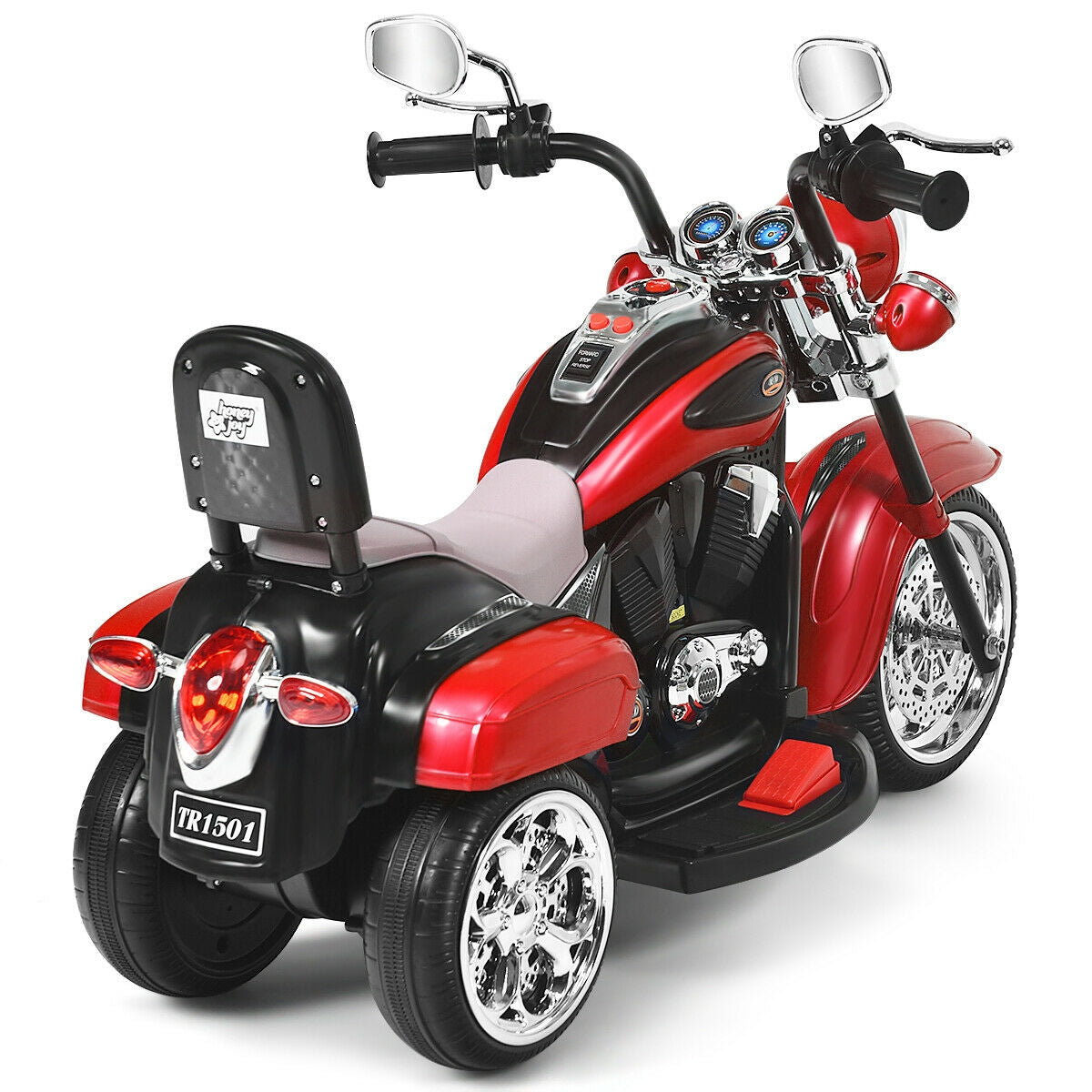 6V 3 Wheel Kids Motorcycle, Red Powered Ride On Toys at Gallery Canada