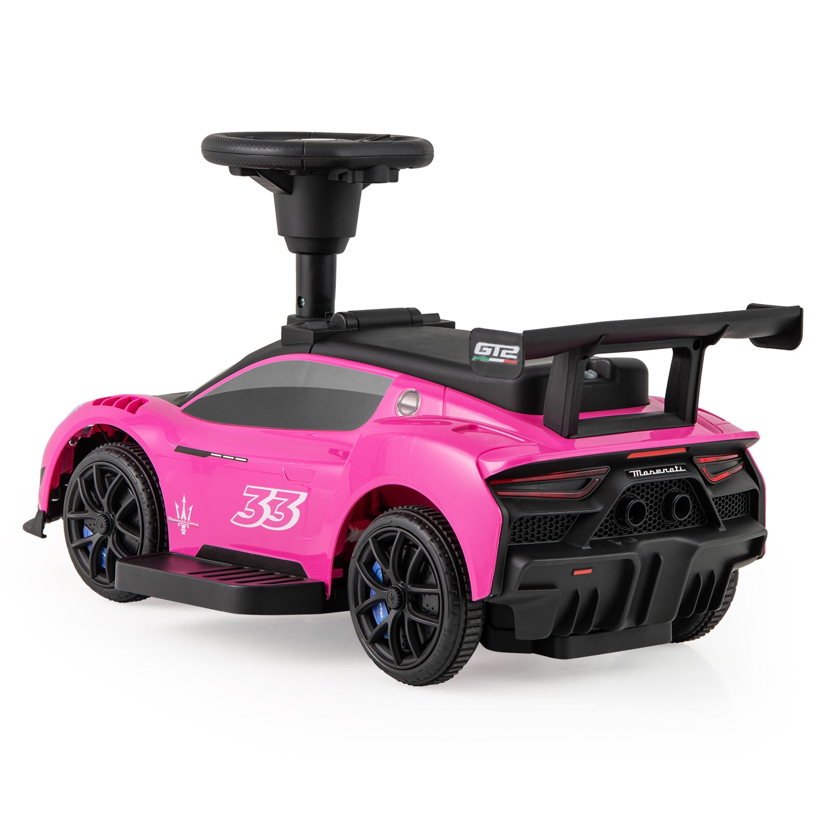 6V Electric Kids Ride on Push Car Maserati Licensed with Foot Pedal and Music, Pink Powered Ride On Toys at Gallery Canada