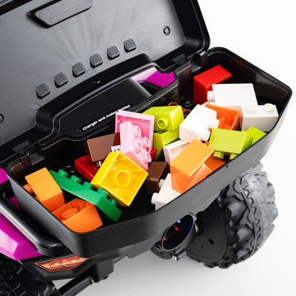 6V Kids Ride On ATV With Spray Function, Storage Box, Music, Pink Powered Ride On Toys at Gallery Canada