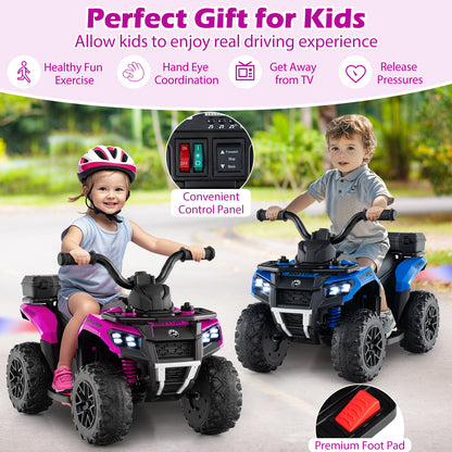 6V Kids Ride On ATV With Spray Function, Storage Box, Music, Pink Powered Ride On Toys at Gallery Canada