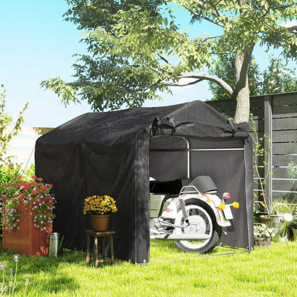 Outdoor Storage Shed, UV Resistant Bike Tent, Portable for Motorcycle, Black Portable Shed at Gallery Canada