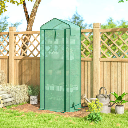 Mini Greenhouse With Screen Roof, 27.6" x 19.7" x 75.6", Green Portable Greenhouses at Gallery Canada