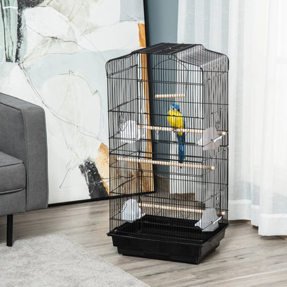 36" Bird Cage, Macaw Play House, Parrot Finch Flight Cage, Black Bird Cages at Gallery Canada
