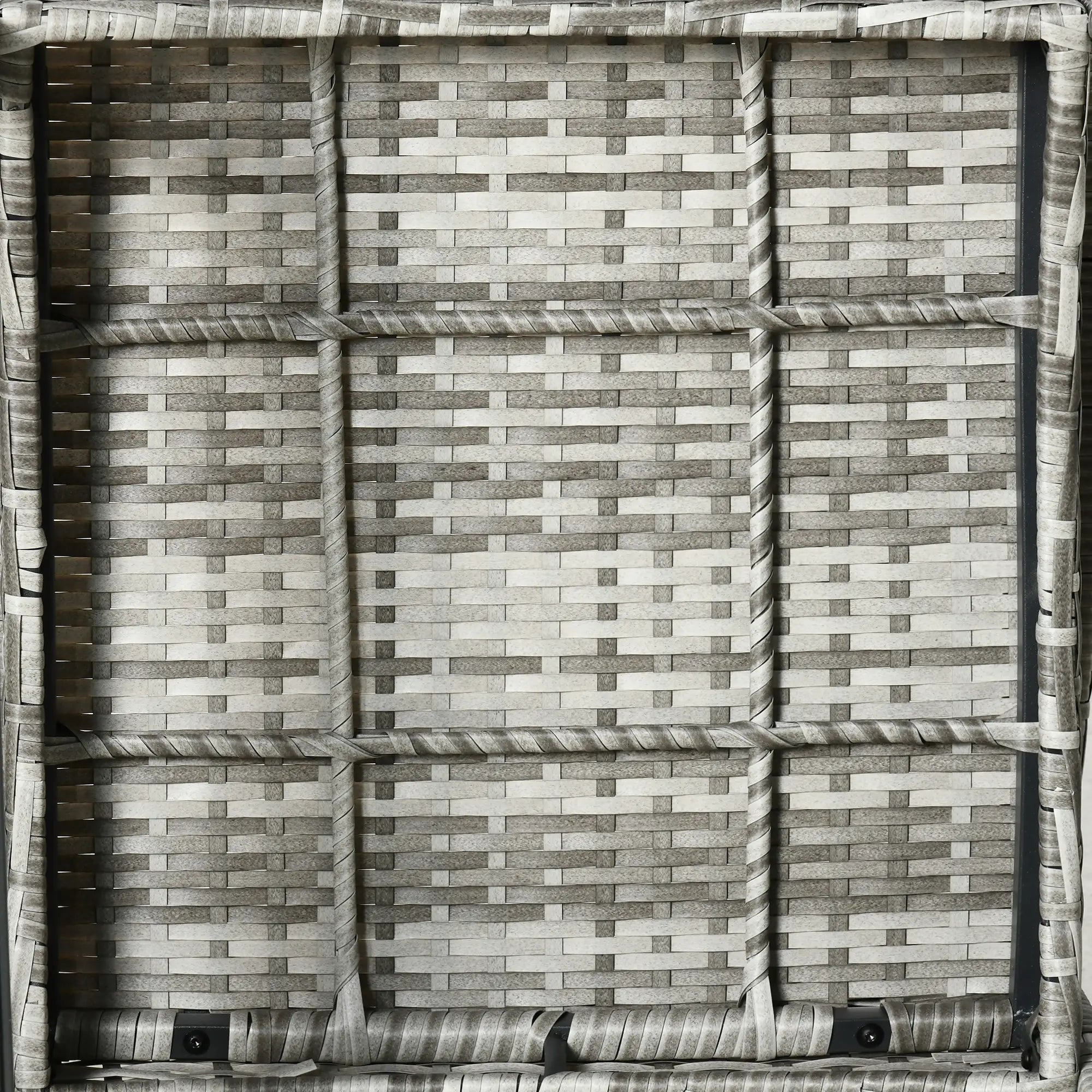 3-Piece Patio Wicker Rocking Chair Set, Outdoor PE Rattan, 2 Chairs 1 Table, Grey Outdoor Rocking Chairs at Gallery Canada