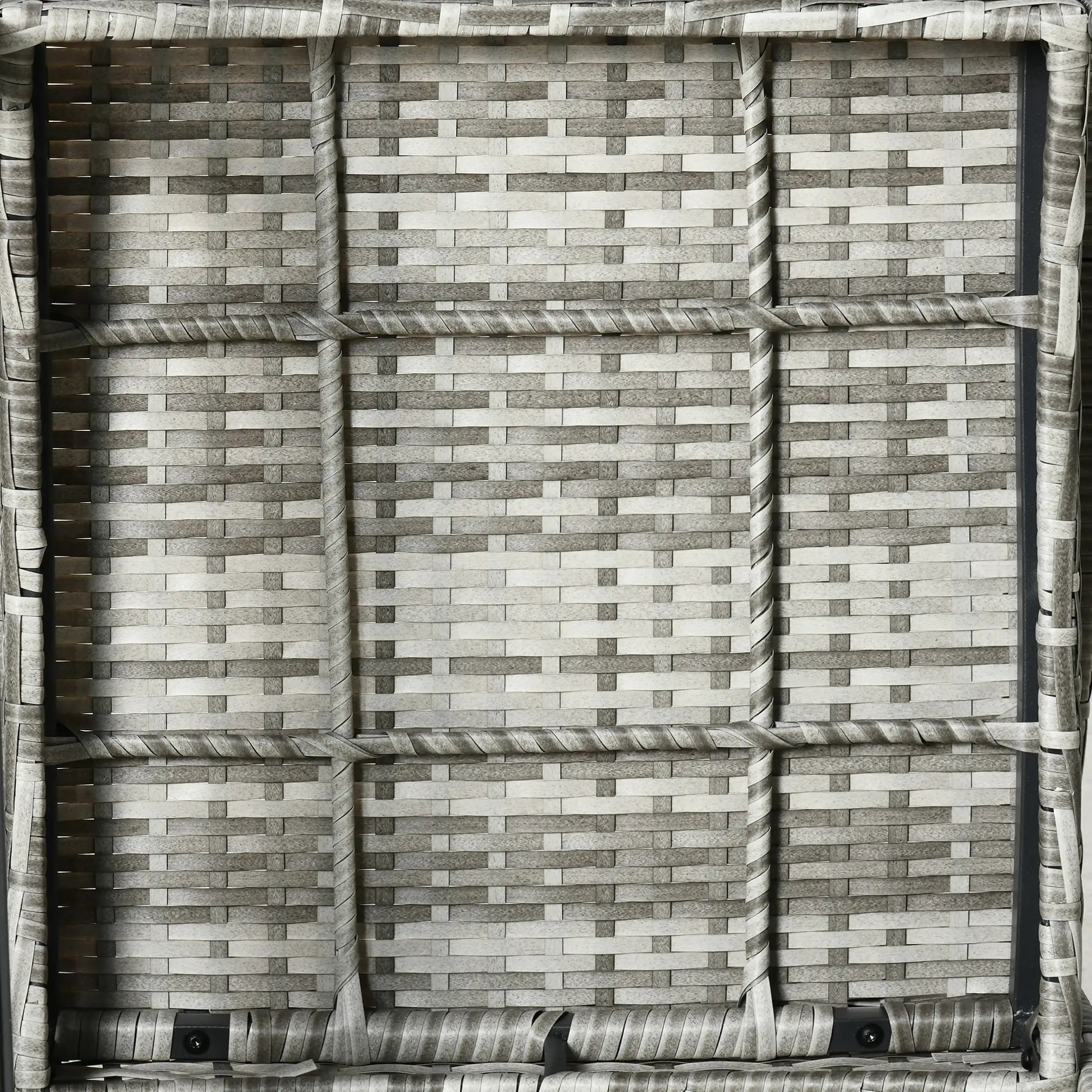 3-Piece Patio Wicker Rocking Chair Set, Outdoor PE Rattan, 2 Chairs 1 Table, Grey Outdoor Rocking Chairs at Gallery Canada