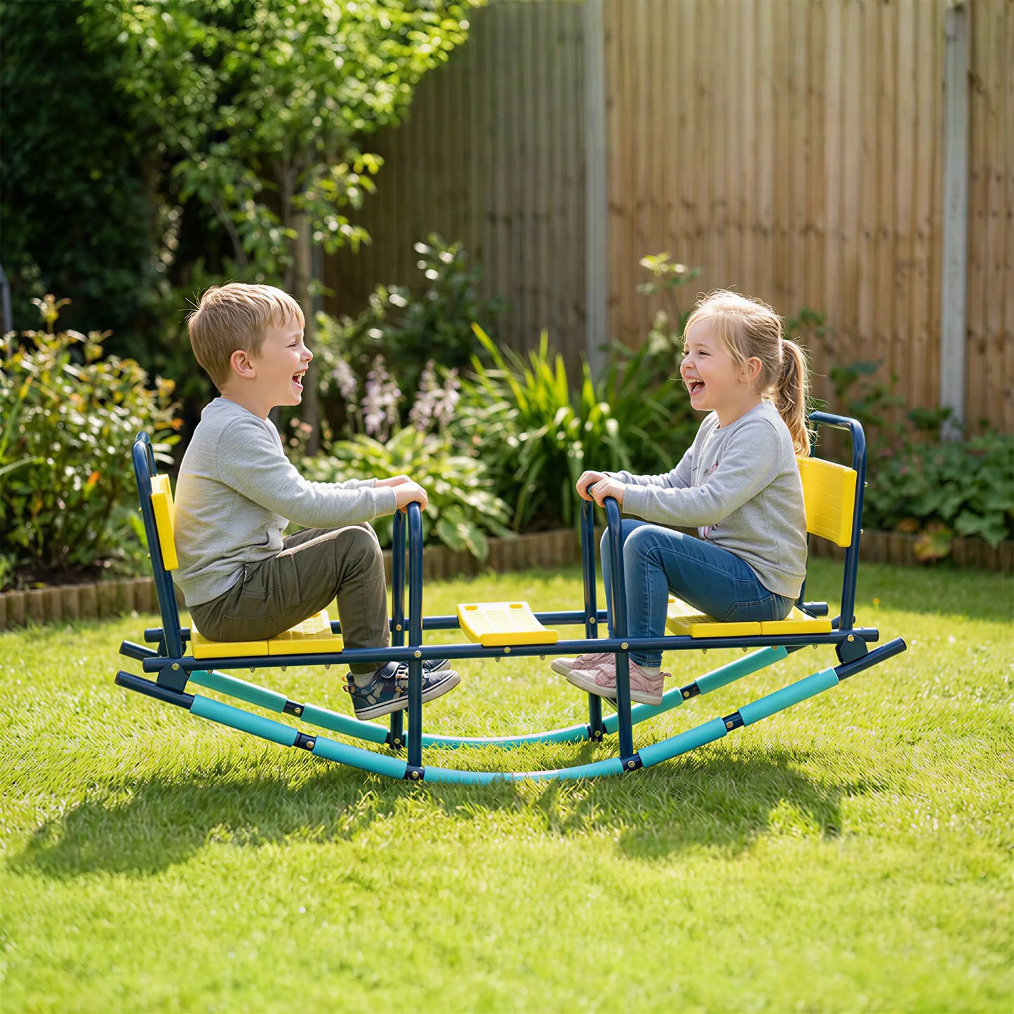 Metal Seesaw For Kids, 2 In 1 Rocking Teeter Totter, Playground Equipment Gym Sets & Swings at Gallery Canada