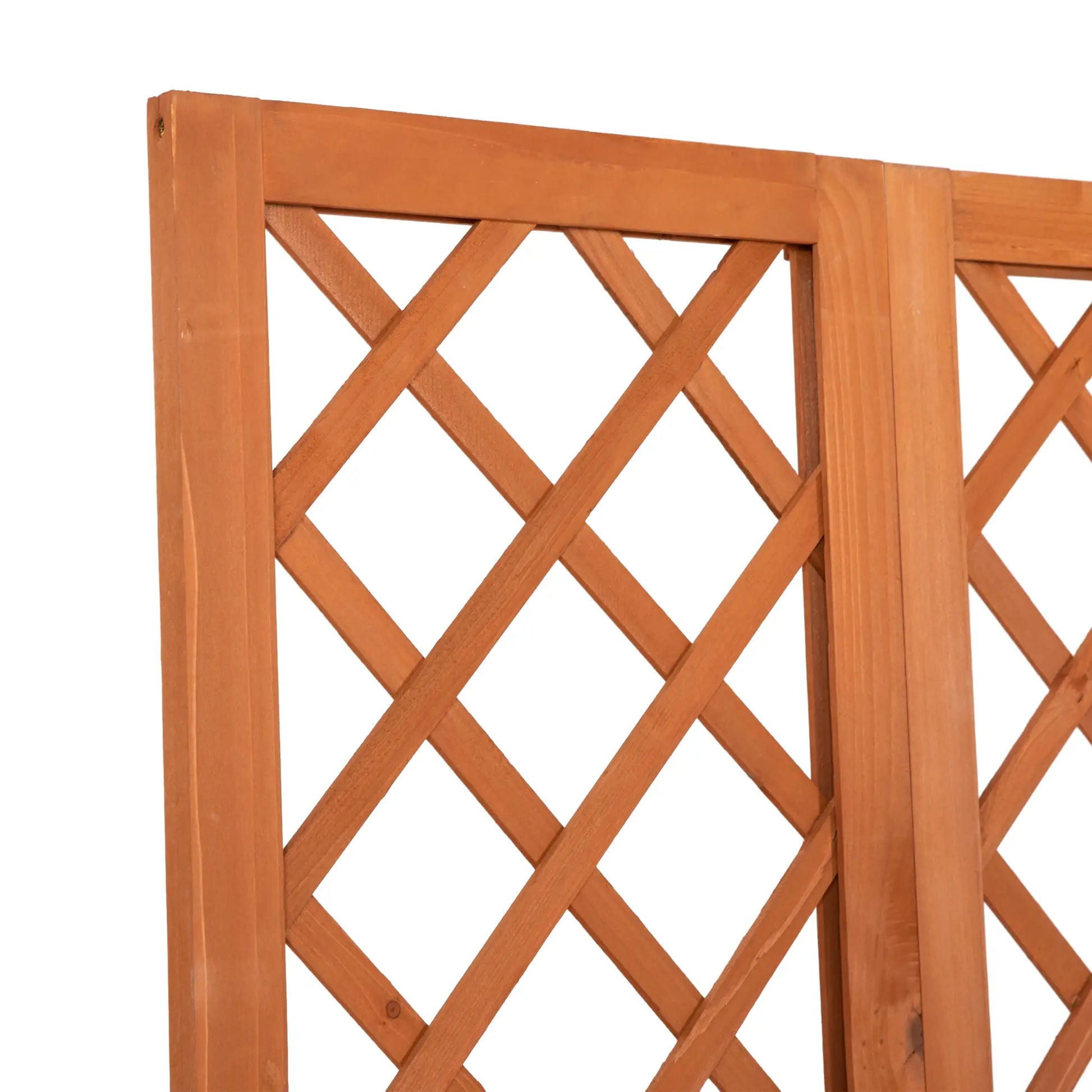 Wood Outdoor Bench with Trellis, 2 Planter Boxes, Privacy Panel, Brown Patio Chairs at Gallery Canada