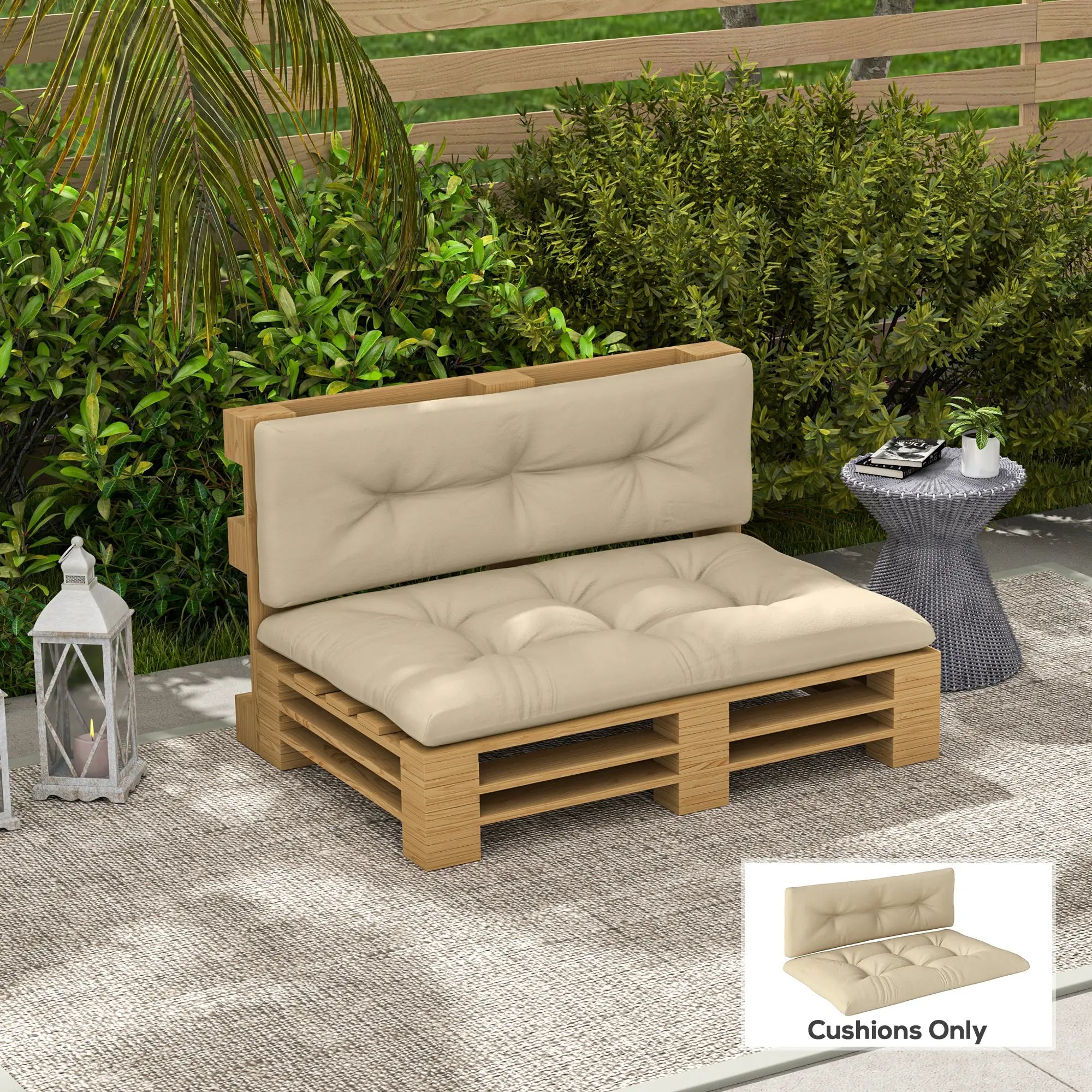 2-Piece Pallet Cushion Set, 3.9