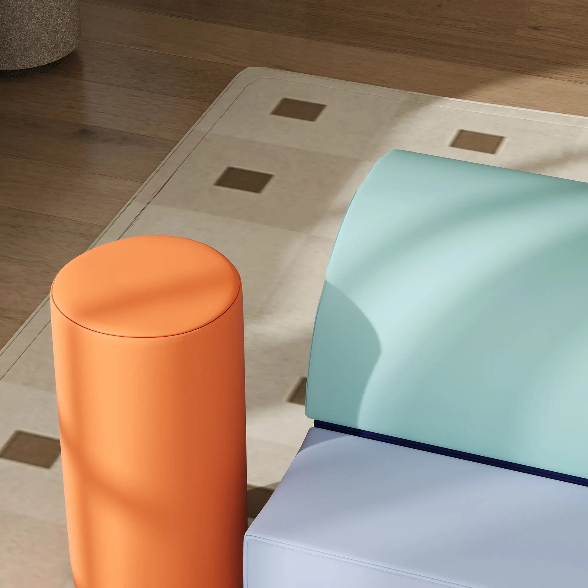 6 Piece Soft Play Equipment, 6-72 Months, Blue, Orange Baby Gym & Playmats at Gallery Canada