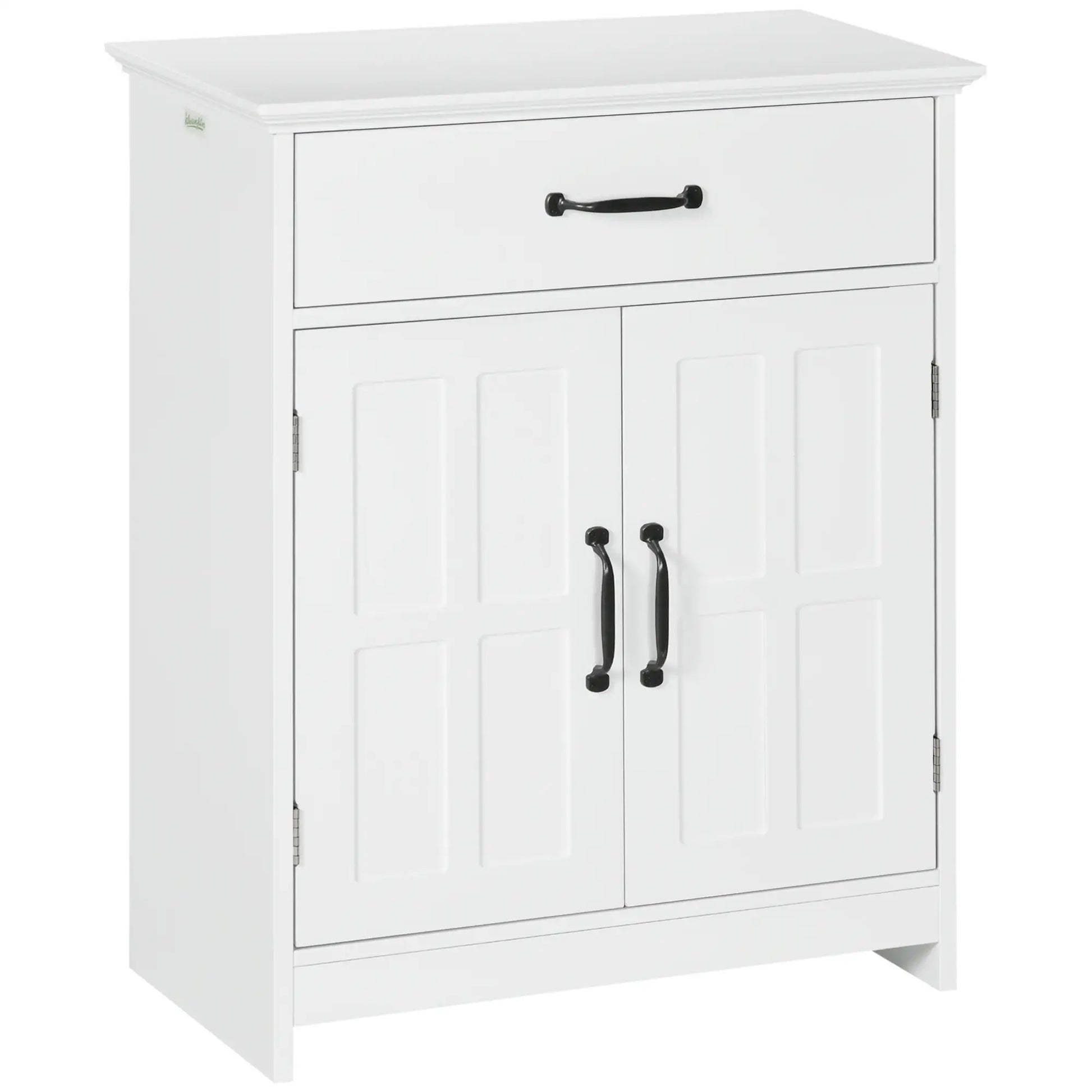 Bathroom Cabinet, 2 Doors, Adjustable Shelves, 23.6"x11.8"x29.5", White Bathroom Cabinets White at Gallery Canada