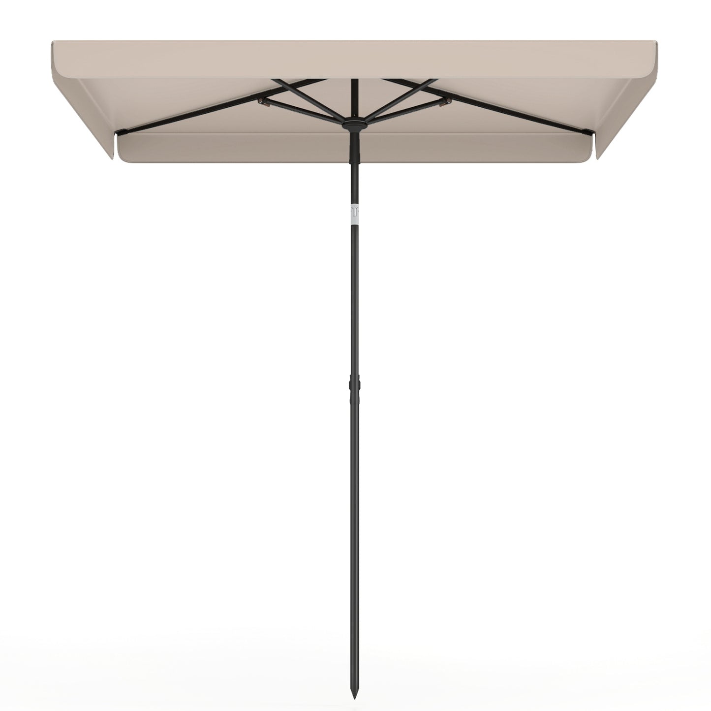 6.5 X 4.3 Ft Rectangular Outdoor Umbrella, Beige Outdoor Umbrellas at Gallery Canada