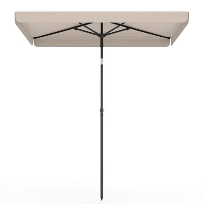 6.5 X 4.3 Ft Rectangular Outdoor Umbrella, Beige Outdoor Umbrellas at Gallery Canada