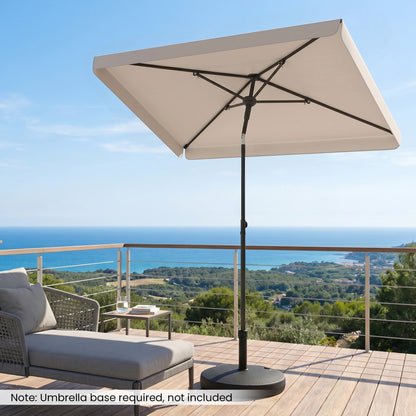 6.5 X 4.3 Ft Rectangular Outdoor Umbrella, Beige
