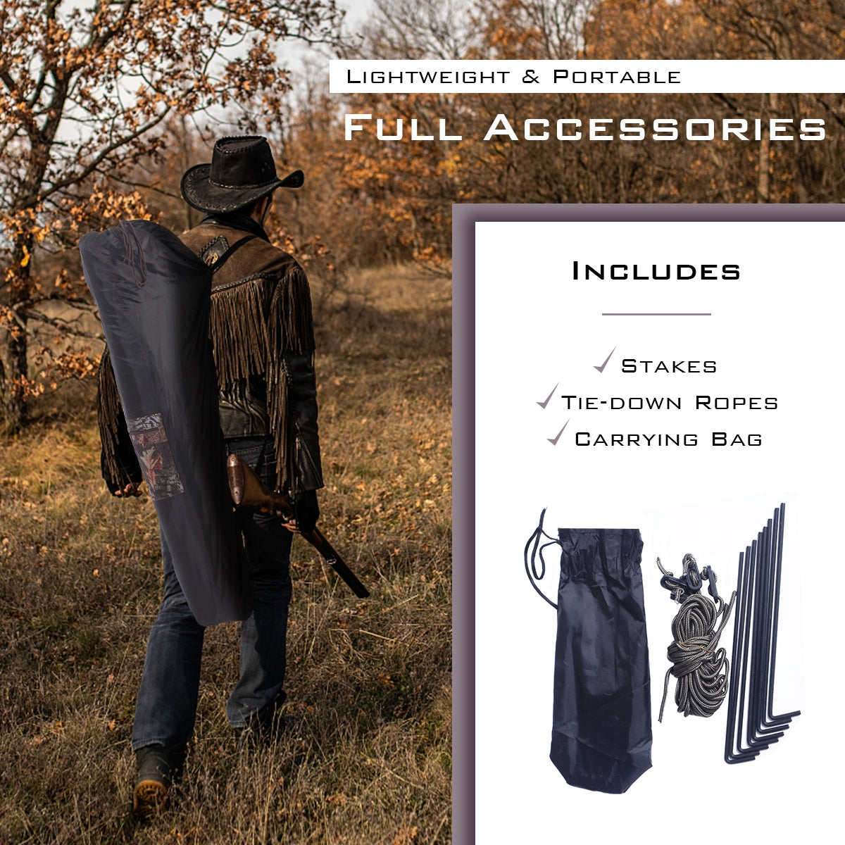 Ground Hunting Blind Portable Deer Pop Up Camo Hunter Hunting & Shooting at Gallery Canada