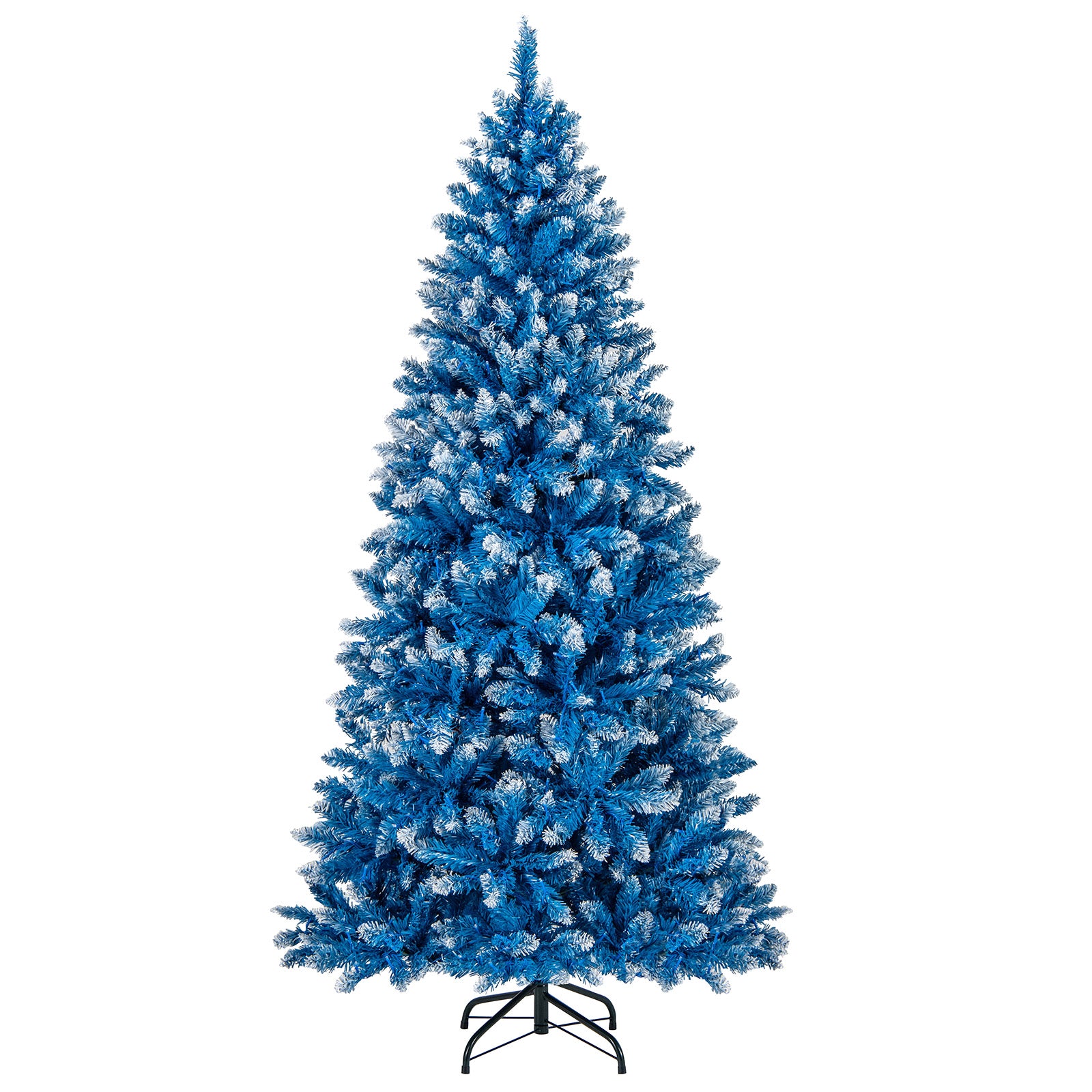 6/7/8/9 FT Artificial Christmas Tree with 767 Snowy Branch Tips-6 FT, Blue Christmas Tree at Gallery Canada