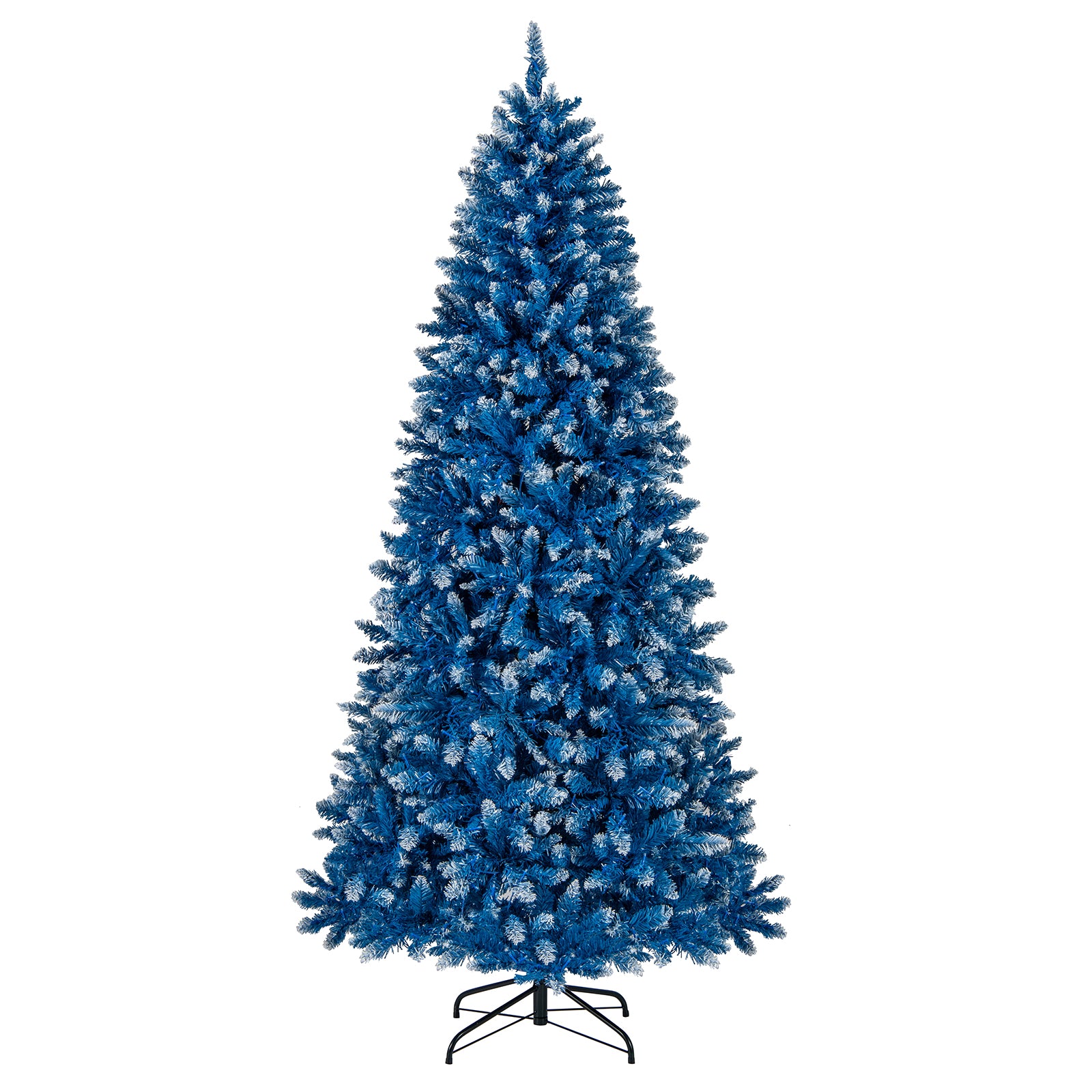 6/7/8/9 FT Artificial Christmas Tree with 767 Snowy Branch Tips-7 FT, Blue Christmas Tree at Gallery Canada