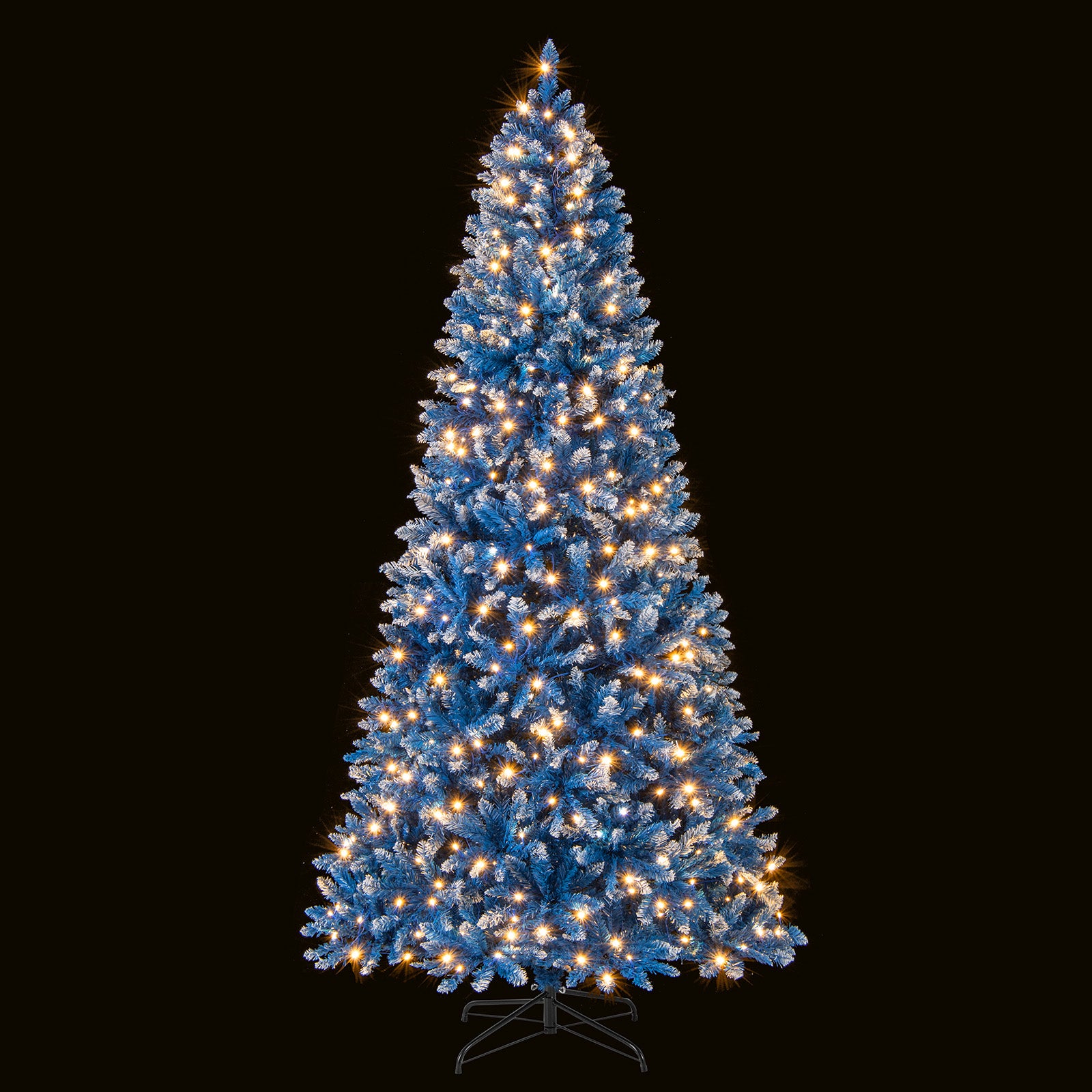 6/7/8/9 FT Artificial Christmas Tree with 767 Snowy Branch Tips-8 FT, Blue Christmas Tree at Gallery Canada