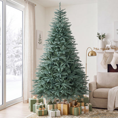 8 Ft Artificial Spruce Christmas Tree with 1765 Tips, Blue & Green