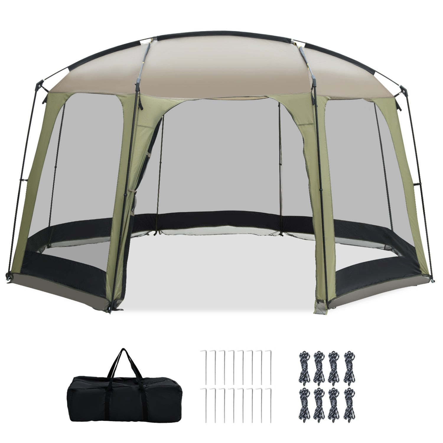 6-8 Person Netted Canopy Tent, Black Tents at Gallery Canada
