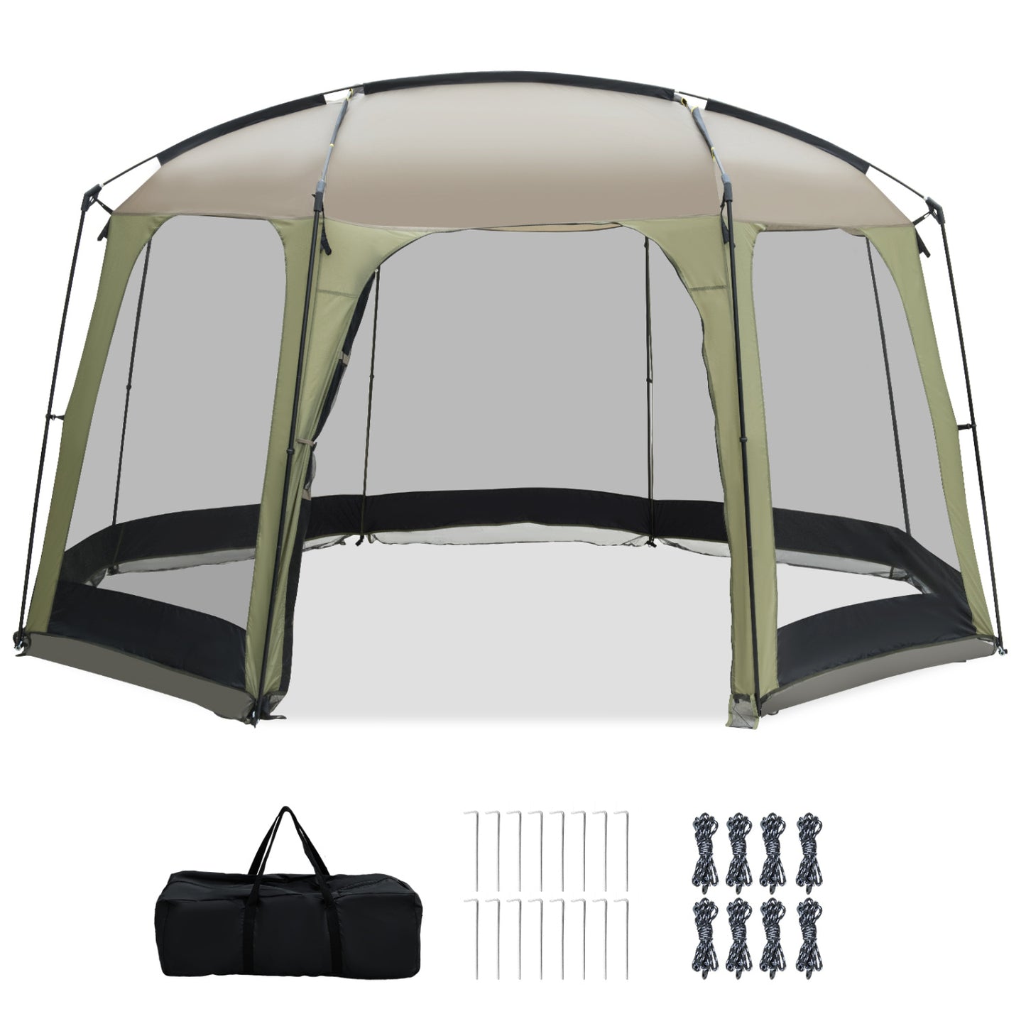 6-8 Person Netted Canopy Tent, Black Tents at Gallery Canada