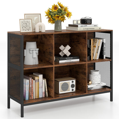 6 Cube Bookcase, 42" Wide, Horizontal Bookshelf Bookcases at Gallery Canada