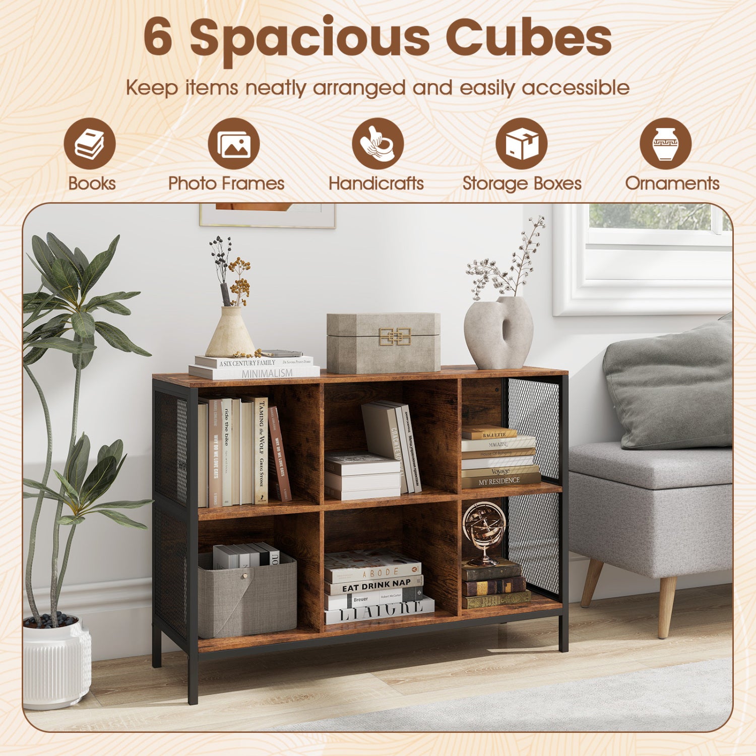 6 Cube Bookcase, 42