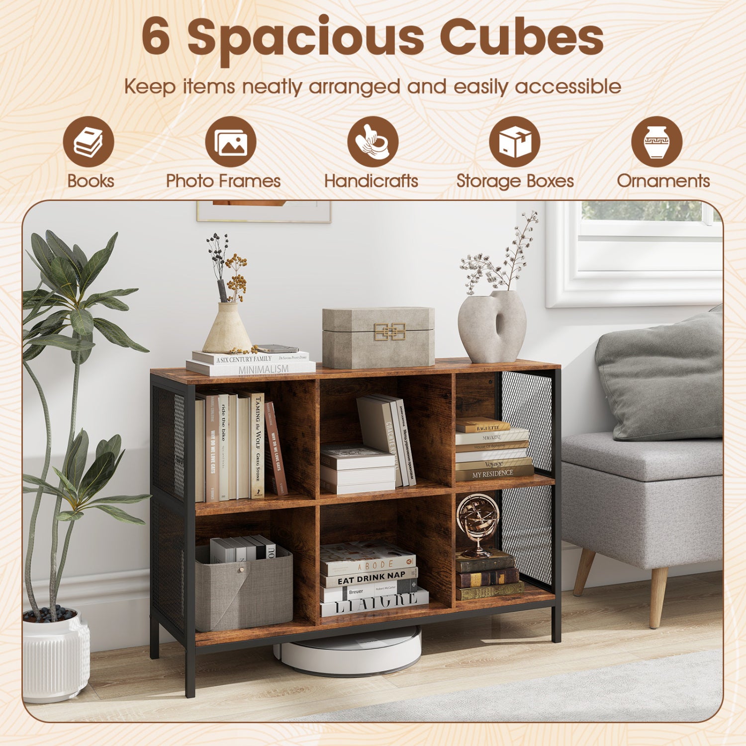 6 Cube Bookcase, 42