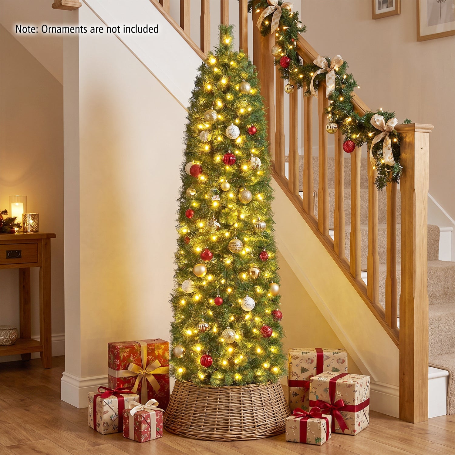 6 FT Artificial Pine Xmas Tree, 346 Tips, Realistic Needles, Green Christmas Tree at Gallery Canada