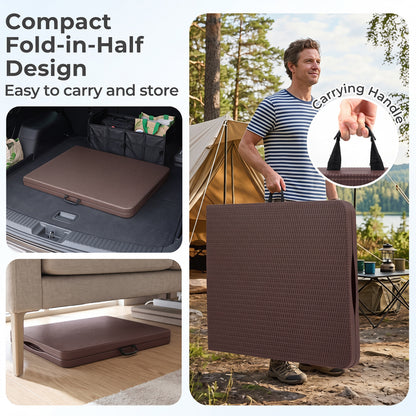 6 FT Plastic Fold-in-Half Camping Table
