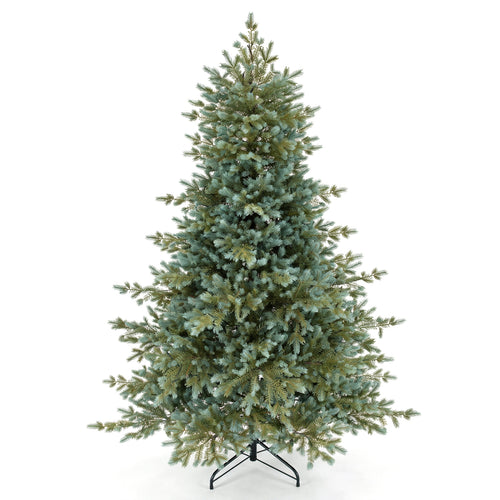 6 FT Pre-Lit Artificial Christmas Tree, 350 Warm White LED Lights, Green