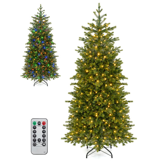 6 FT Pre-lit Christmas Tree, LED Lights, Green Christmas Tree Green at Gallery Canada