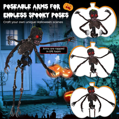 6 Feet Animated Halloween Decoration with 4 Arms Red LED-lit Eyes & Spooky Sounds Halloween at Gallery Canada