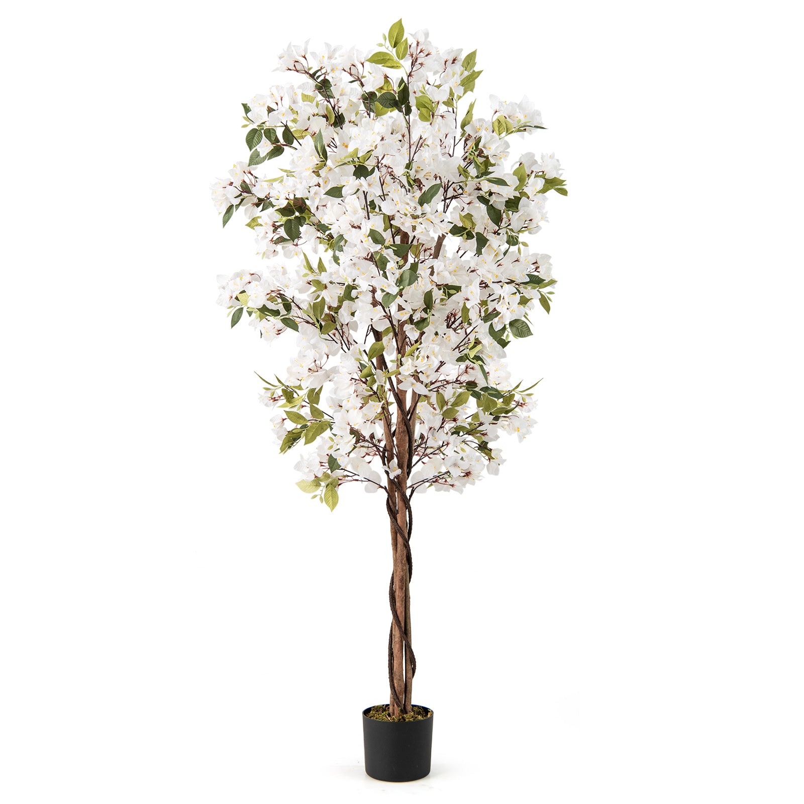 6 Feet Artificial Bougainvillea Tree, 910 White Flowers, White Faux Plants at Gallery Canada