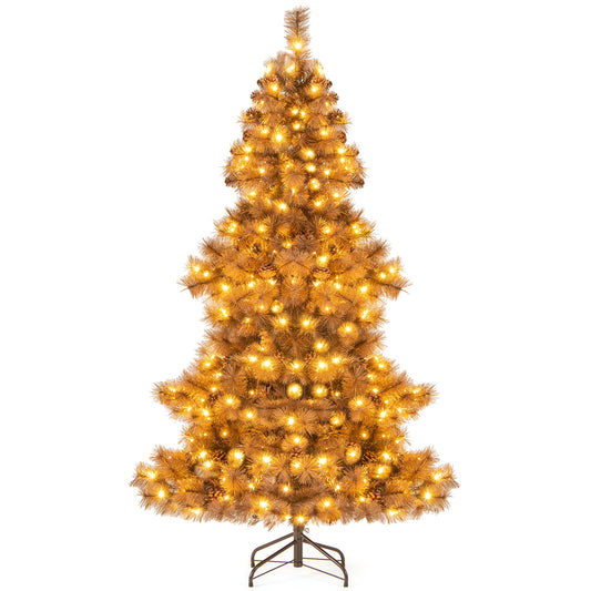 6 Feet Artificial Christmas Tree, 493 Branch Tips, Home Office Carnival