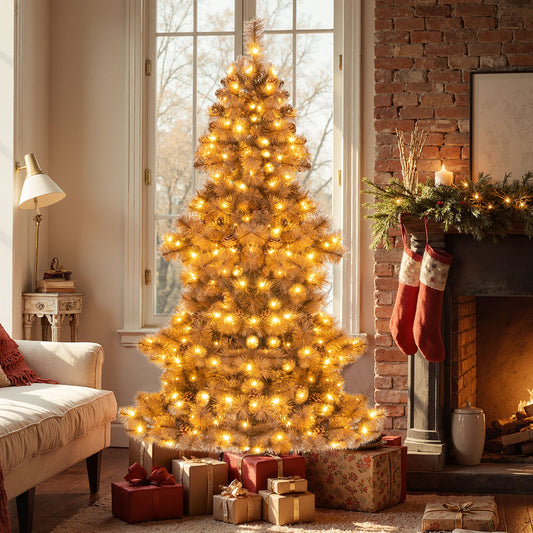 6 Feet Artificial Christmas Tree with 493 Branch Tips for Home Office Carnival Christmas Tree Options at Gallery Canada