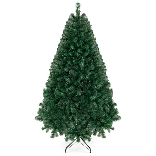 6 Ft Pre-Lit Artificial Christmas Tree, LED, Green Christmas Tree Green at Gallery Canada