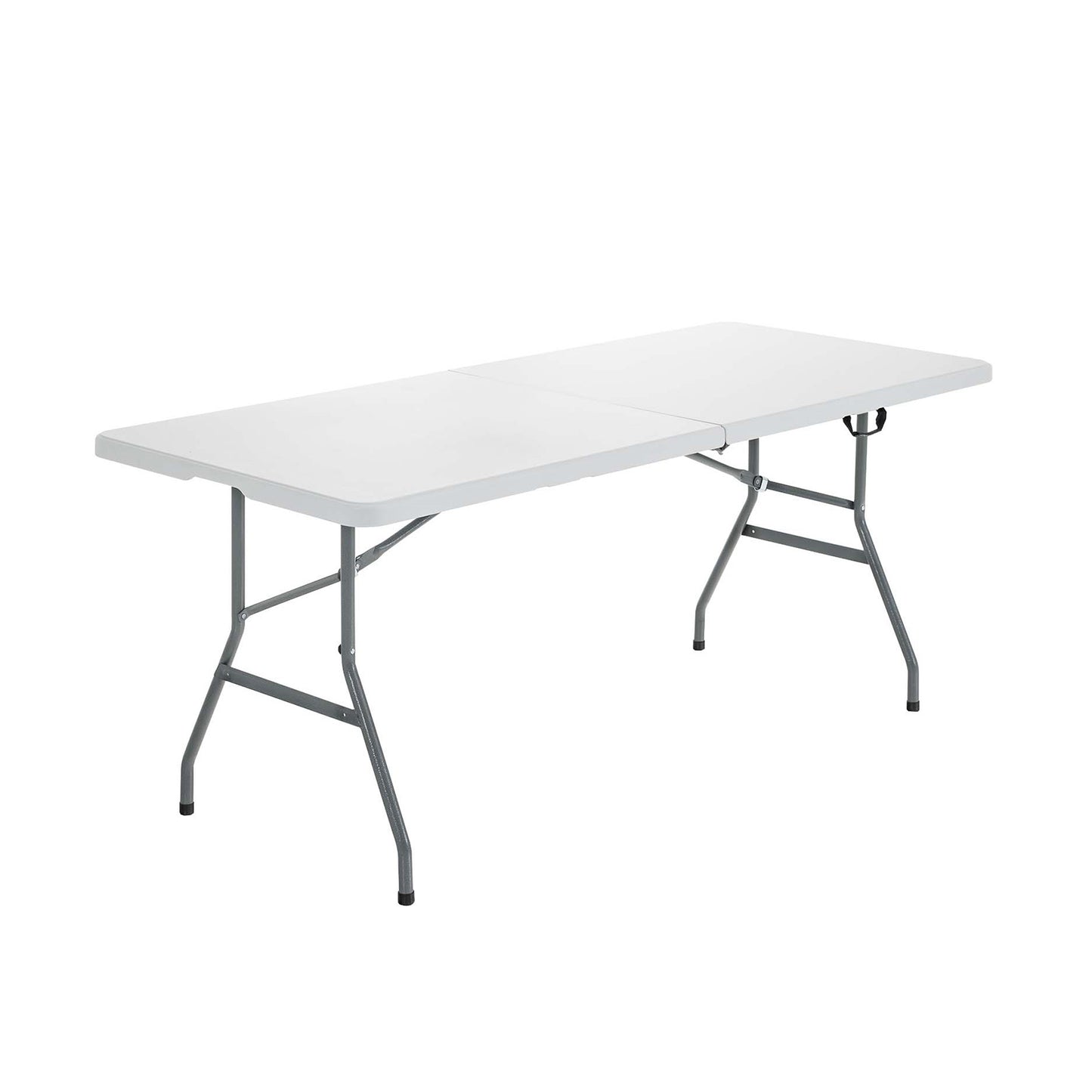 6' Folding Portable Plastic Outdoor Camp Table, White Camping Furniture at Gallery Canada