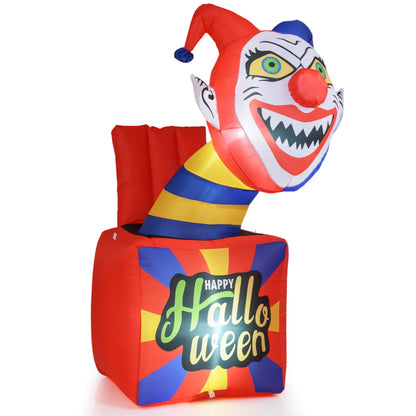 6 Ft Halloween Inflatable Clown with LED Lights for Indoor Outdoor Porch Halloween at Gallery Canada