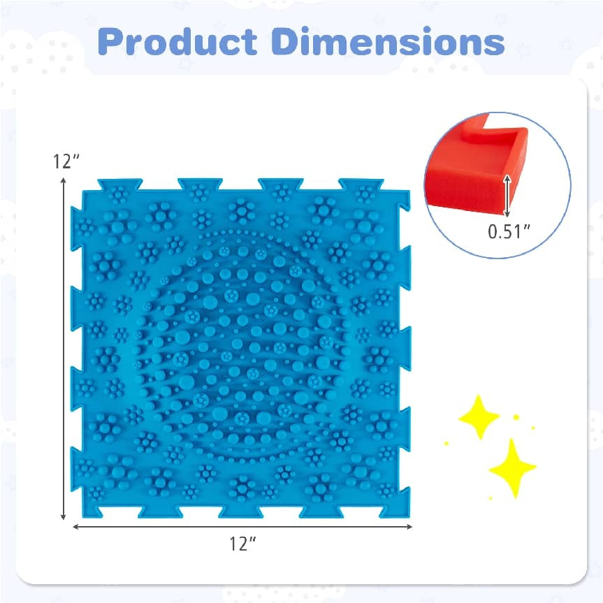 6 PCS Interlocking Sensory Mats with Rich Colors for Kids Adults, Multicolor Baby Gyms & Playmats at Gallery Canada