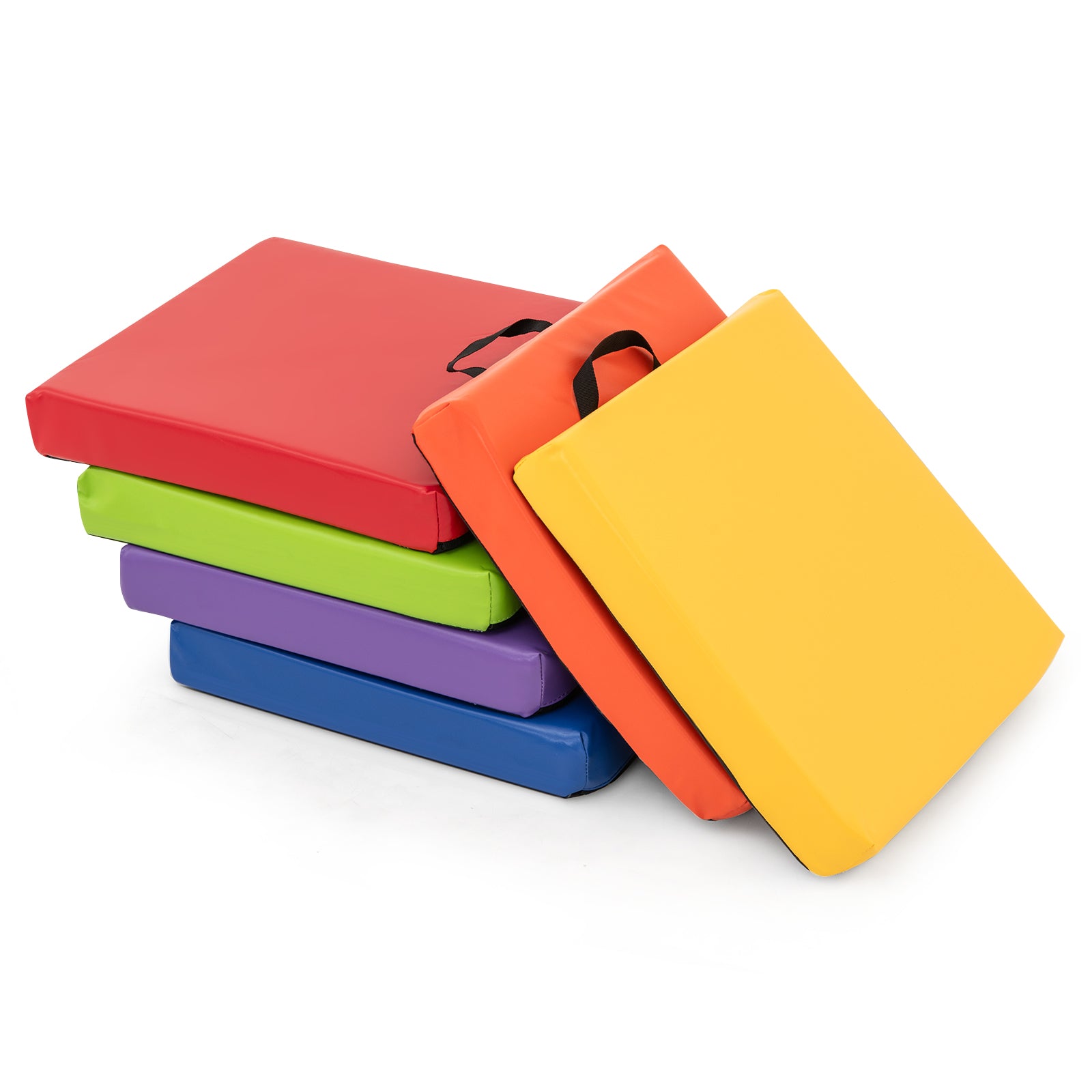 6 PCS Square Floor Cushions 16 Inch Soft Sponge Floor Pillows, Multicolor Kids Chairs & Seating at Gallery Canada