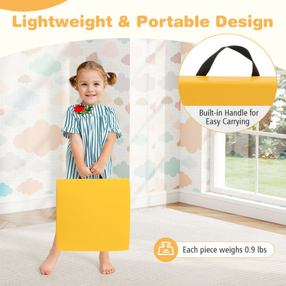 6 PCS Square Floor Cushions 16 Inch Soft Sponge Floor Pillows, Multicolor Kids Chairs & Seating at Gallery Canada