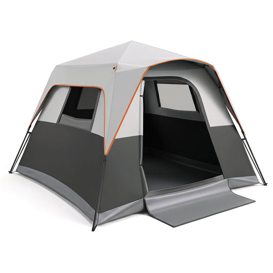 6-Person Blackout Instant Cabin Tent with Rainfly, Gray Tents Gray at Gallery Canada